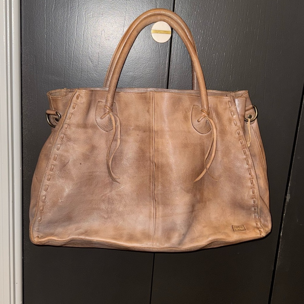 Bed Stu Tan Leather Tote Bag